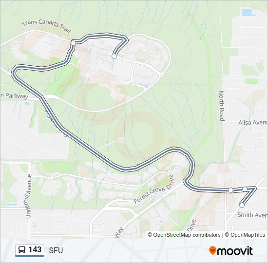143 Bus Line Map
