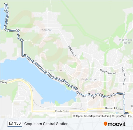 150 Bus Line Map