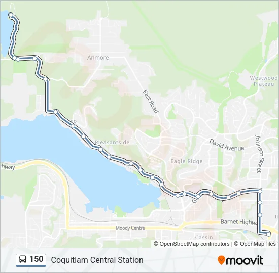 150 Bus Line Map
