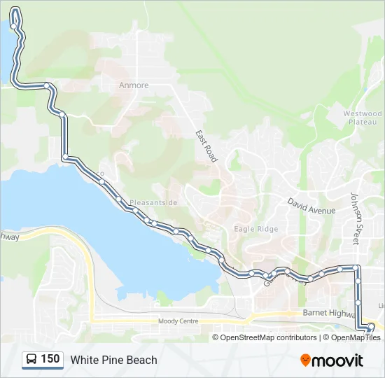 150 Bus Line Map