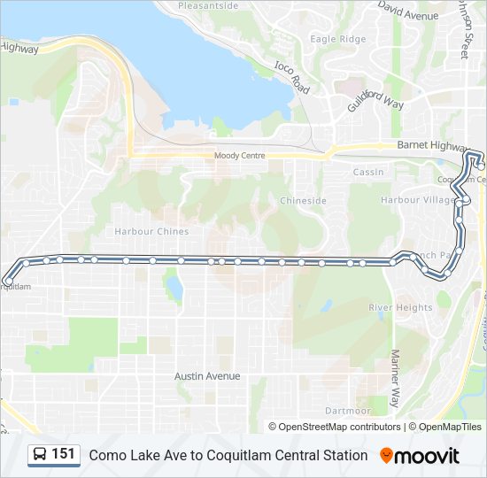 151 Bus Line Map