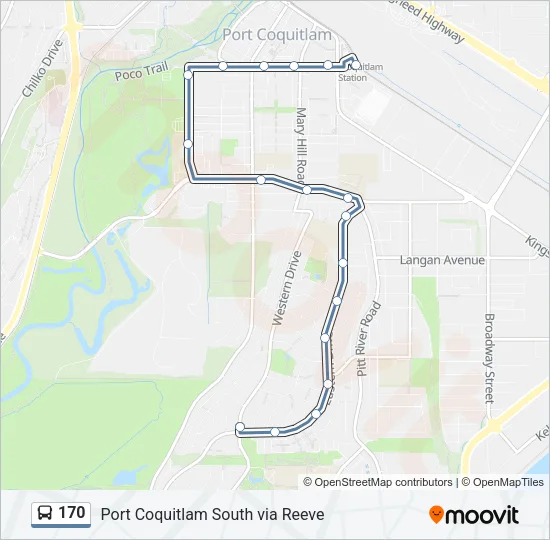 170 Bus Line Map