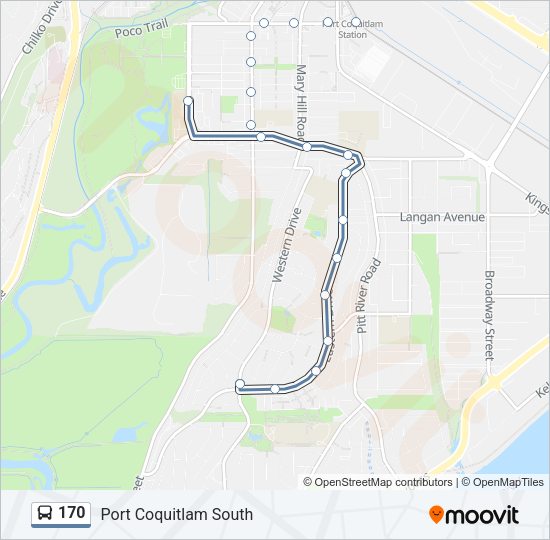 170 Bus Line Map