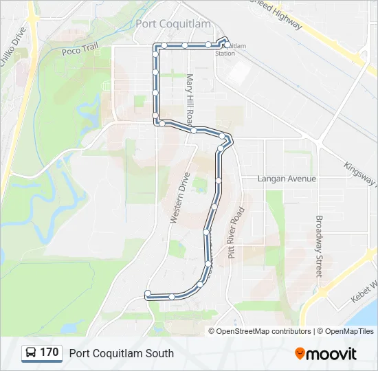 170 Bus Line Map