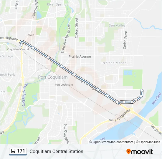 171 Bus Line Map