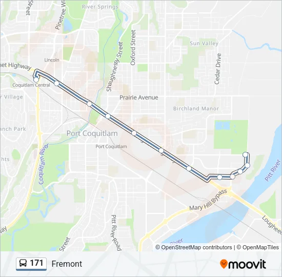 171 Bus Line Map