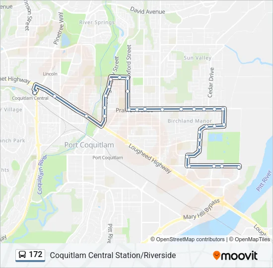172 Bus Line Map