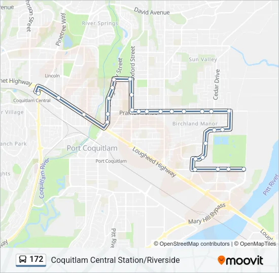 172 Bus Line Map