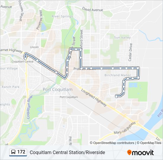 172 Bus Line Map