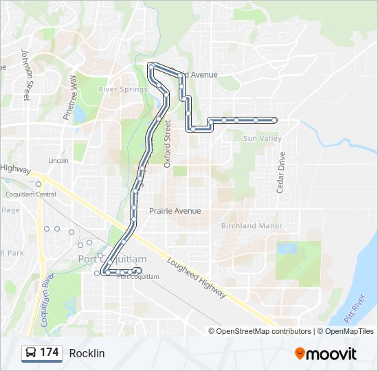 174 Bus Line Map