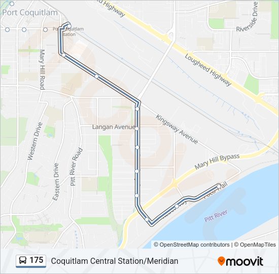 175 Bus Line Map