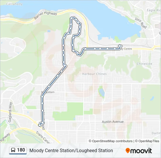 180 Bus Line Map