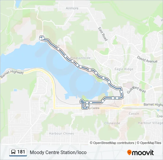 181 Bus Line Map