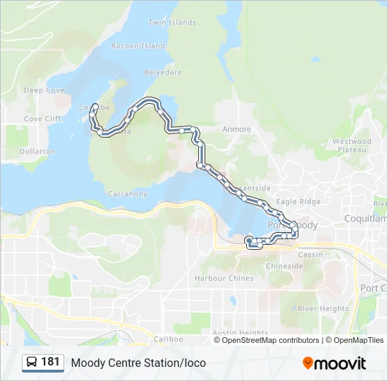 181 Bus Line Map
