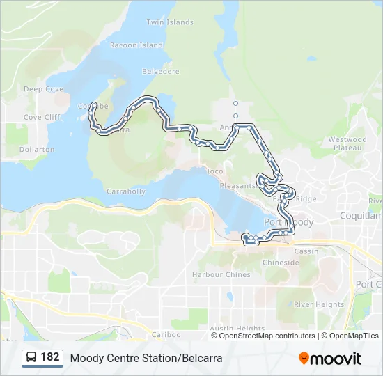 182 Bus Line Map