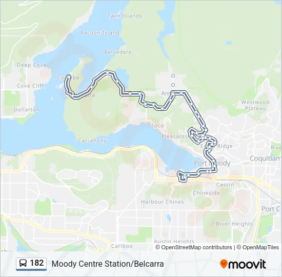 182 Bus Line Map