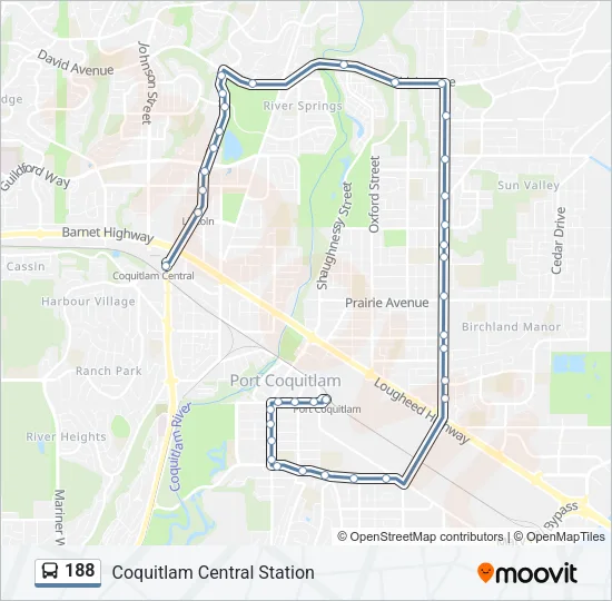 188 Bus Line Map