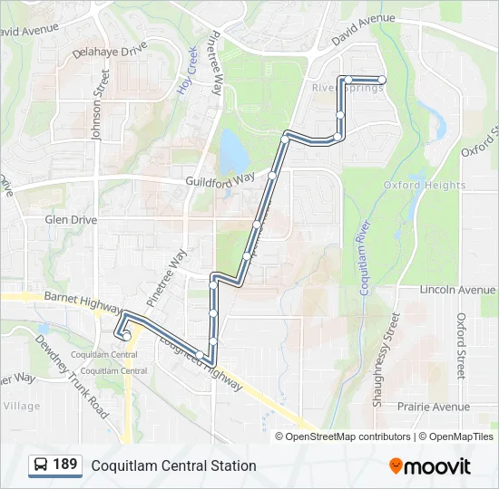 189 Bus Line Map