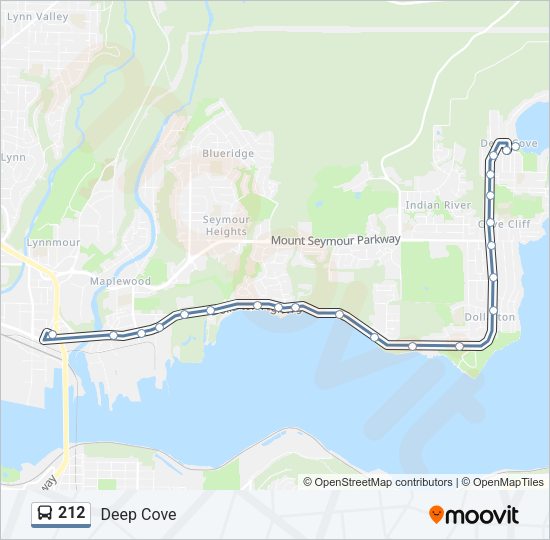 212 Bus Line Map