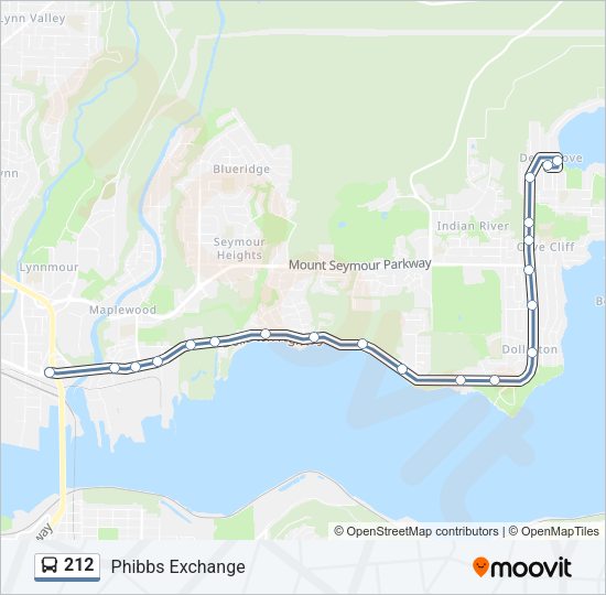 212 Bus Line Map