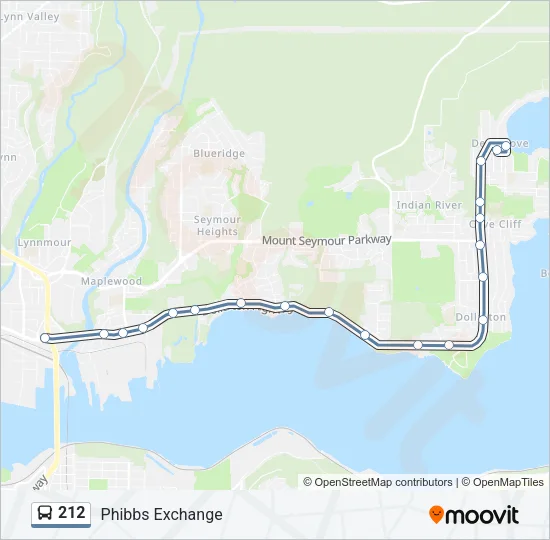 212 Bus Line Map