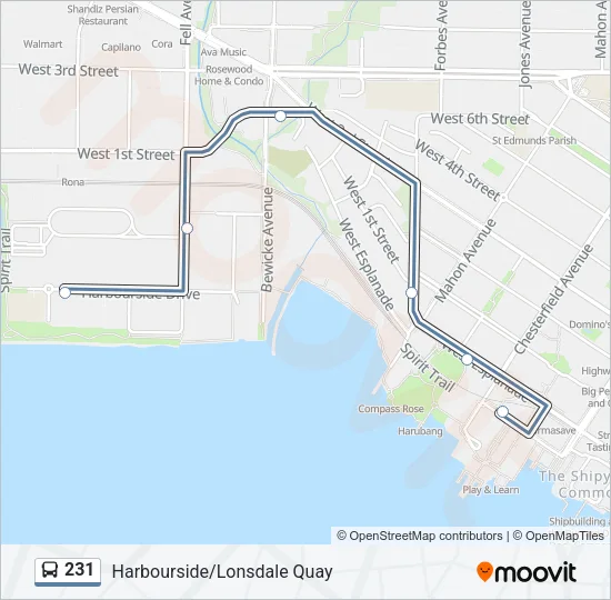 231 Bus Line Map