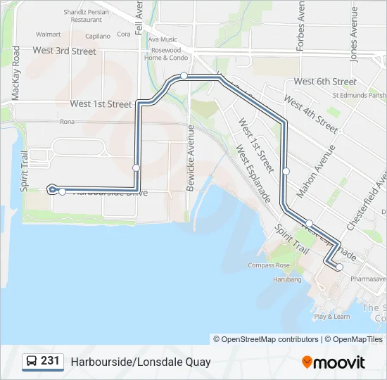 231 Bus Line Map