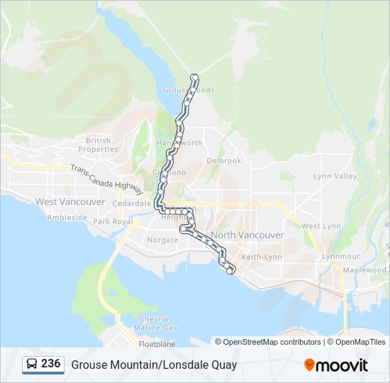 236 Bus Line Map