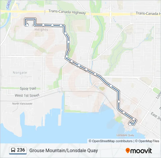 236 Bus Line Map