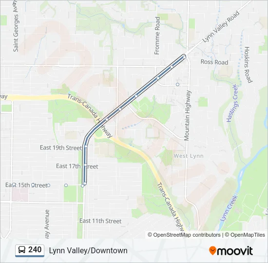 240 Bus Line Map