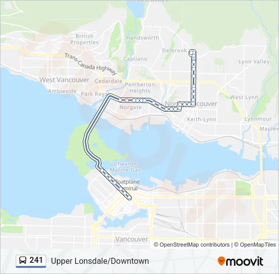 241 Bus Line Map