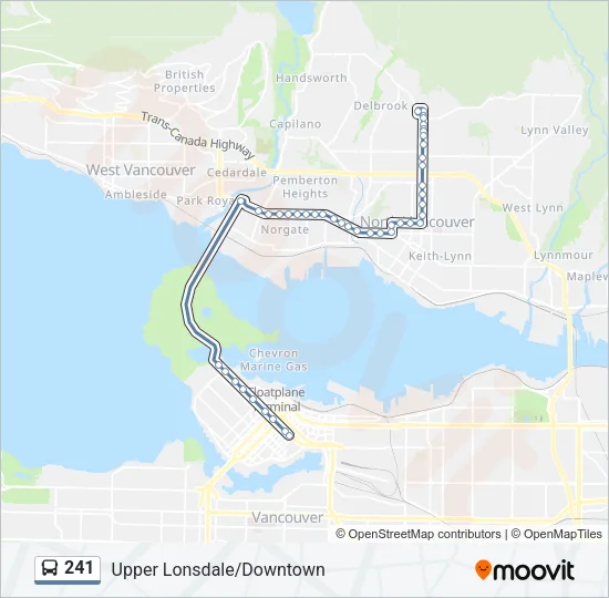 241 Bus Line Map