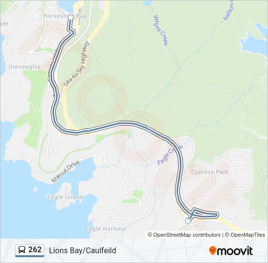 262 Bus Line Map