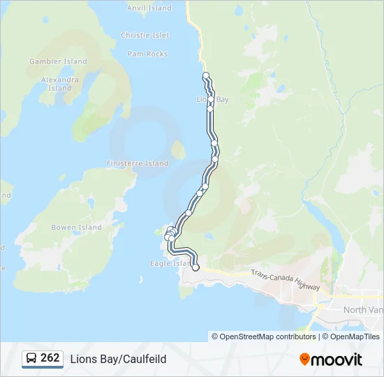 262 Bus Line Map
