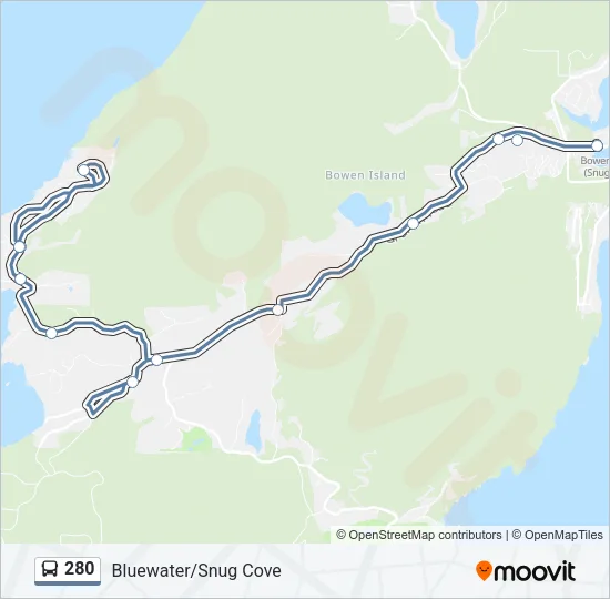 280 Bus Line Map