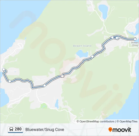 280 Bus Line Map