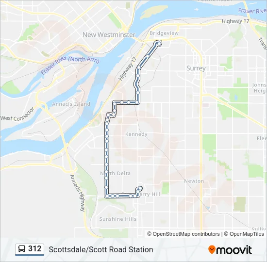 312 Bus Line Map