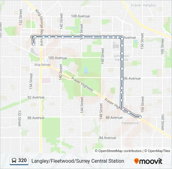 320 Bus Line Map