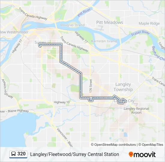 320 Bus Line Map