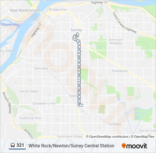 321 Bus Line Map