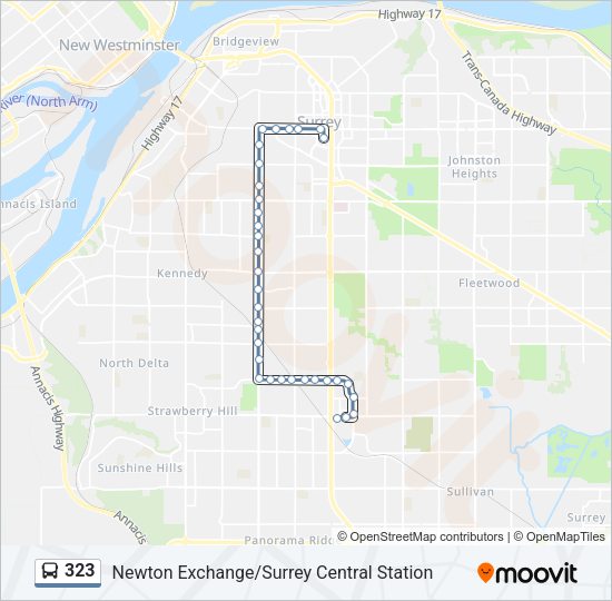 323 Bus Line Map