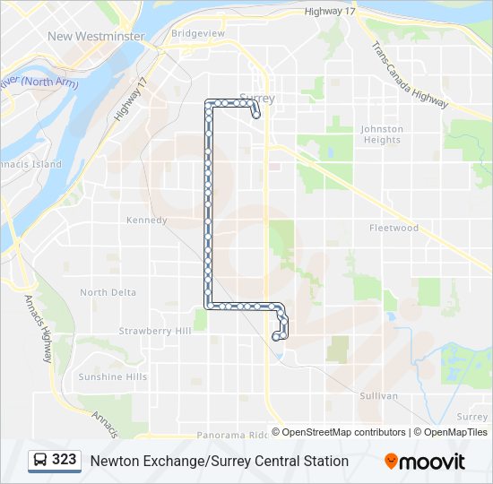 323 Bus Line Map