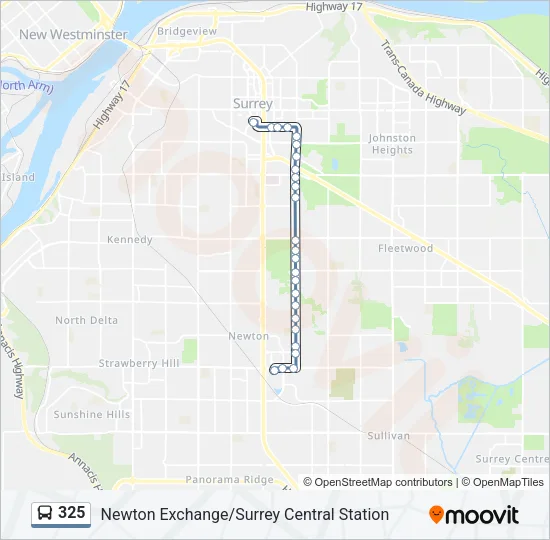 325 Bus Line Map