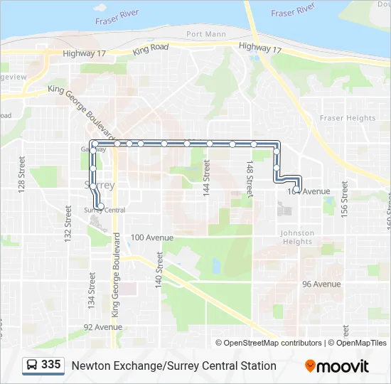 335 Route: Schedules, Stops & Maps - Guildford (Updated)