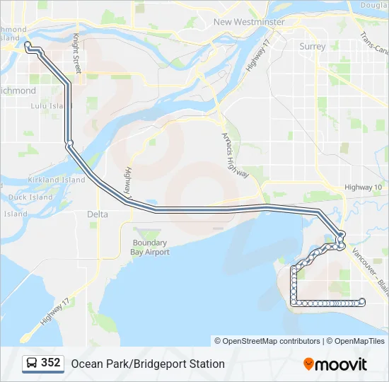 352 Bus Line Map