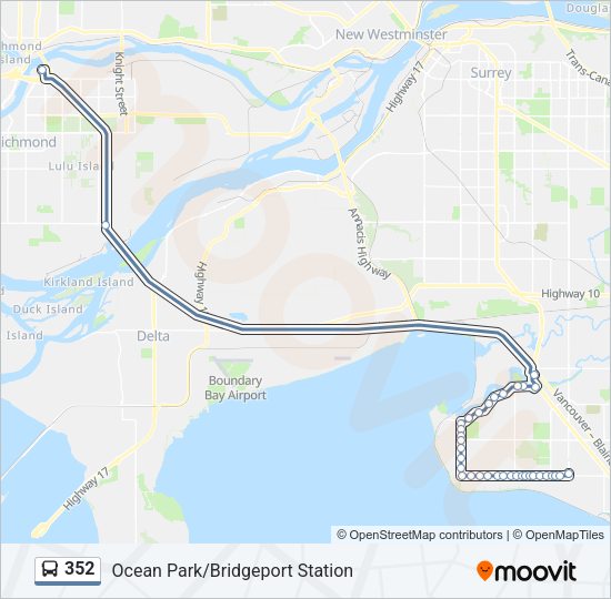 352 Bus Line Map