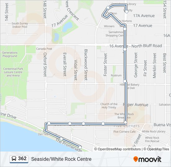 362 Bus Line Map