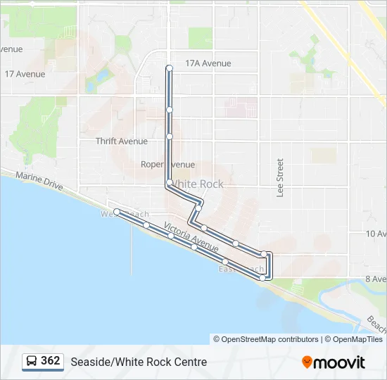 362 Bus Line Map
