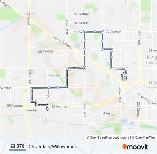 370 Bus Line Map