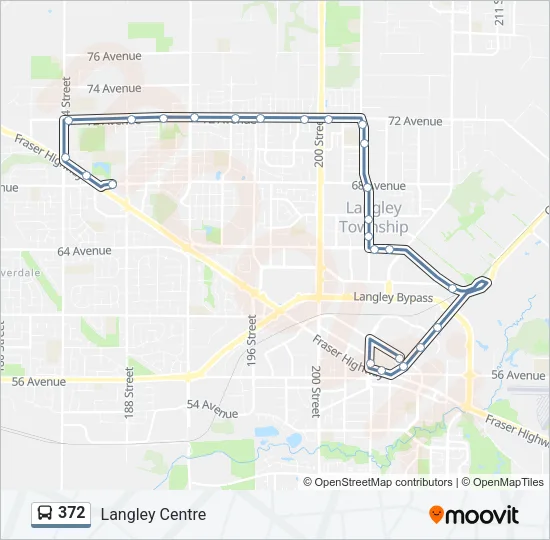 372 Bus Line Map